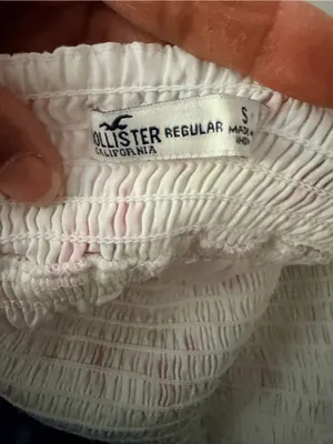 Hollister White Maxi Dress with Pink Floral Print thumbnail 4
