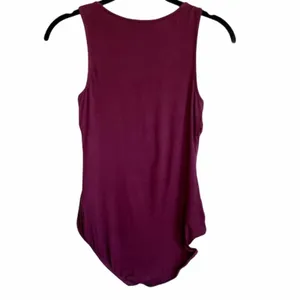 Solemio Maroon Lace Up Snap Bottom Bodysuit Size Small thumbnail 10