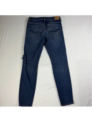 American Eagle Hi Rise Next Level Stretch Jegging Size 8 Reworked Distressed thumbnail 2