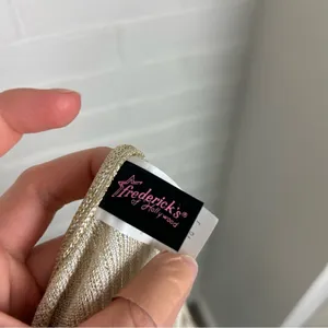 Fredrick’s Of Hollywood Gold Ribbed Shimmer Tank Top Size 3X thumbnail 3