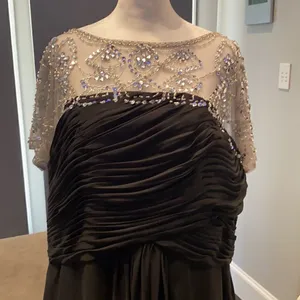 Women’s Black Long Chiffon Dress XL *READ DESCRIPTION** thumbnail 2