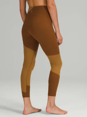 Lululemon Nulu Colour Block High-Rise Tight‎ 25” Copper Brown Leggings Size 4 thumbnail 2