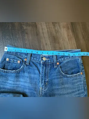 Levi’s Mid-Rise Straight Leg Distressed Blue Women's Jeans size 25 100% cotton thumbnail 7