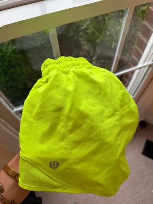 Lululemon Hotty Hot Shorts Neon Yellow 2.5" thumbnail 5