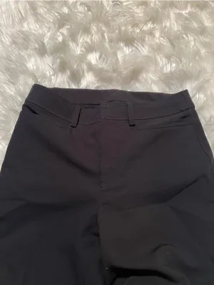 Women's Dress Pants Trousers Black Mid-Rise Unbranded 2Way Stretch 552-1003F thumbnail 2