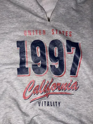 California 1997 Graphic Quarter-Zip Sweatshirt - 1XL thumbnail 4
