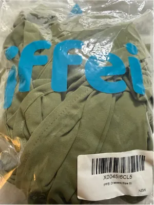 NEW Olive Green One Shoulder Maxi Dress S thumbnail 4