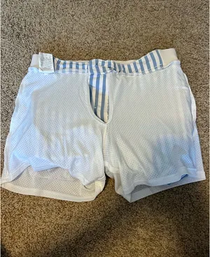 Blue Pinstripe Lee Mini Skirt thumbnail 4