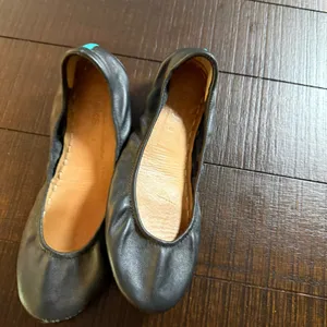 Tieks Ballet Flats Women 9 Matte Black Italian Leather Foldable Classic Office thumbnail 10
