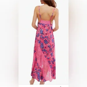 Free People Women's First Date Printed Maxi Slip M NWT thumbnail 2