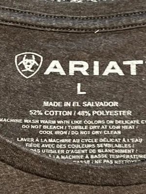 Womens large Ariat Skull Aztec western graphic short sleeve t-shirt thumbnail 6