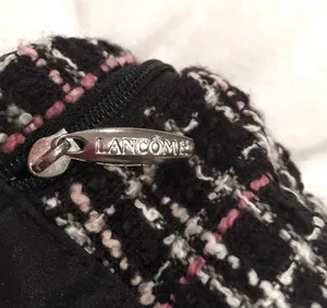 Lancôme Black and Pink Tweed Cosmetic Case thumbnail 6
