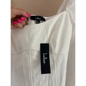 Lulus Gorgeous Expertise White Ruffled Long Sleeve Mini Dress Size Large Bridal thumbnail 5
