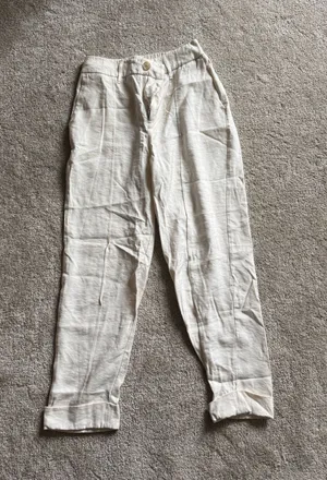 A New Day White Linen Blend Pants thumbnail 1
