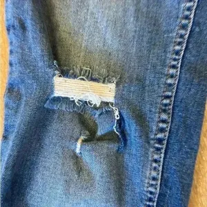 Free People Great Heights Fringe Frayed Hem Denim Skinny Jeans‎ Size 29 Boho thumbnail 4