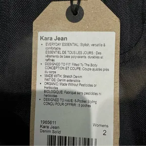 PRANA Kara Jeans In Denim Solid Size 2 Minimalist Casual Effortless Edgy Grunge‎ thumbnail 5