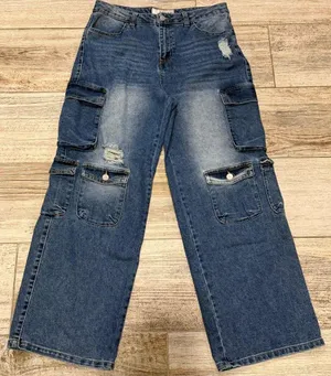 Love Cult Denim Cargo Jeans thumbnail 1