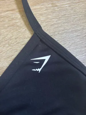 Gymshark Minimal Halterneck Sports Bra Black thumbnail 2