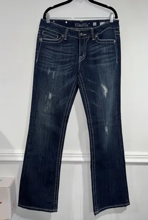 Miss Me jeans embellished boot cut NeW waist 32 thumbnail 1