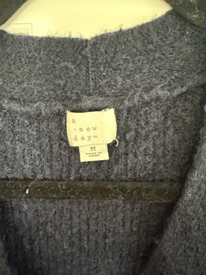 a new day Deep Blue Oversized Cardigan thumbnail 2