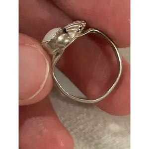 ring band sterling silver 925 beautiful unique size 4.75 thumbnail 4