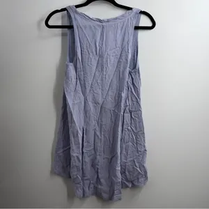 Anthropologie Left of Center Tank Top Womens S Lilac Lagenlook Asymmetrical NWT thumbnail 4