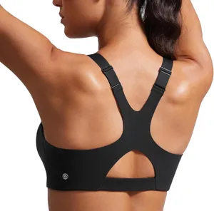 CRZ YOGA Black Butterlift Adjustable Strap Sports Bra XS thumbnail 2