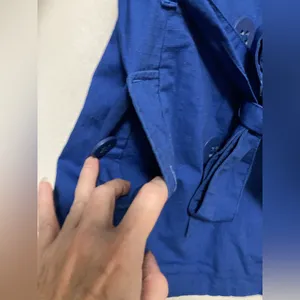 *Tulle Anthropologie New Royal Blue Double Breasted Peacoat Jacket#HC thumbnail 8
