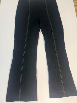 Anthropologie Black Flare Jeans with Contrast Stitching thumbnail 3