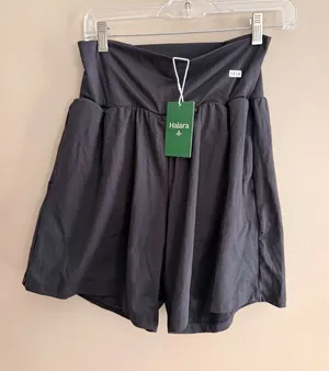Halara L Black Athletic Shorts With Built-In Shorts Size L Lightweight & Breatha thumbnail 1