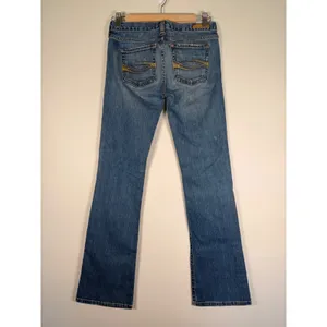 Abercrombie & Fitch Vintage 5 Pocket Bootcut Jeans Medium Wash Blue 2R Low Rise thumbnail 3
