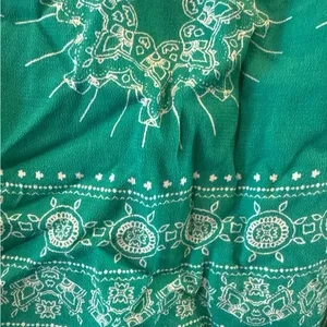 Vici Green and White Mini Skirt thumbnail 3