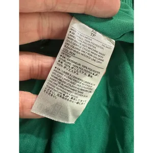 Banana Republic Green Pleated‎ Mini Skirt Elastic Waist XS Micro Pleat Lined thumbnail 6