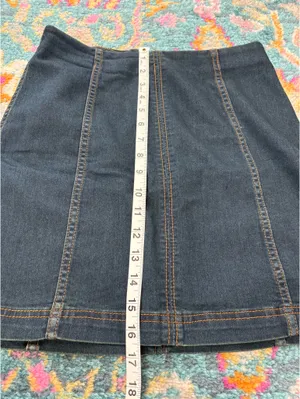 Free People Denim Skirt Mini thumbnail 4