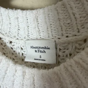 ABERCROMBIE & FITCH Open Knit Sweater Tank Top Vest White Cream Size Small thumbnail 5