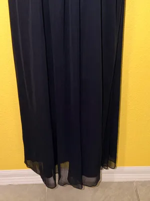 Xscape Black Halter Maxi Dress with Beaded Waist thumbnail 5
