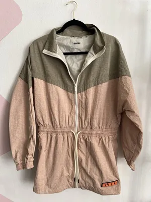 GUESS Color Block‎ Windbreaker Jacket, 80s Inspired Retro Vintage, Small thumbnail 1