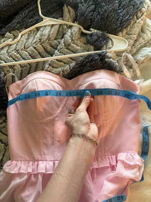 Baby pink revelry bridesmaid dress thumbnail 9