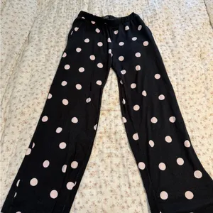 kate spade Black Pajama Set with Pink Polka Dots thumbnail 6