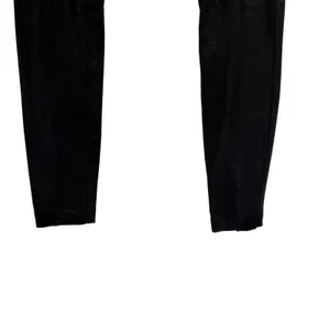 Alice + Olivia x Scoop Zip‎ Front Leggings Pants Low Rise Coated Shiny Black 0 thumbnail 6