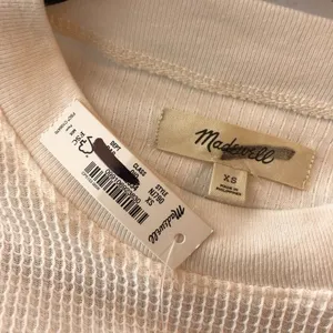 Madewell Womens Waffle Mockneck Tee Crew Neck Short Sleeve Lighthouse Ivory XS thumbnail 5