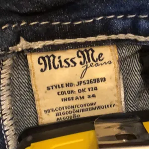 MISS ME Dark Wash Embellished Boot Cut Denim Low Rise Jeans Size 28x31 TAG 28x34 thumbnail 12