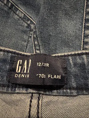 GAP Size 12 31 Denim ‘70s Flare High Rise Jeans thumbnail 3