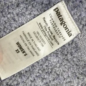 Patagonia Womens XS Better Sweater 1/4 Zip Pullover Vail‎ Logo Lavender thumbnail 4