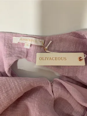 Olivaceous Two Piece Purple Ruffled Skirt Set - Size Small thumbnail 3