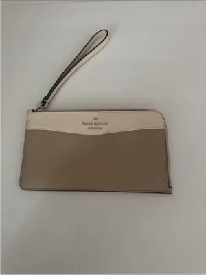 kate spade New York Beige and Cream Leather Wristlet thumbnail 2