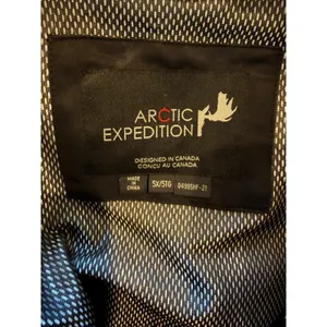 Arctic Expedition Down Puffer Coat Women 5X Black Quilted Faux Fur Parka Winter thumbnail 10