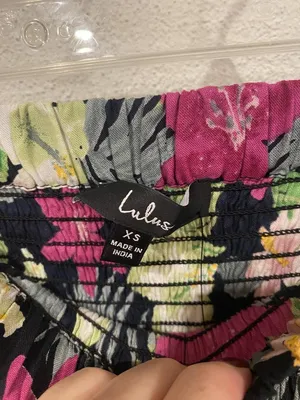 Lulus Tropical Trends Skirt Womens XS Multicolor Floral Smocked Maxi thumbnail 3
