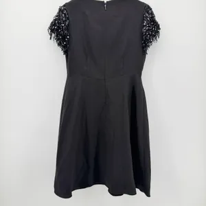 Kate Spade New York Womens Black Sequin Fringe Sleeve Dress‎ Size 2 NJMU8314 thumbnail 2