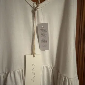 Z Supply White and Pink Hazy Ombre Maxi Dress Medium NWT 100% Cotton thumbnail 3